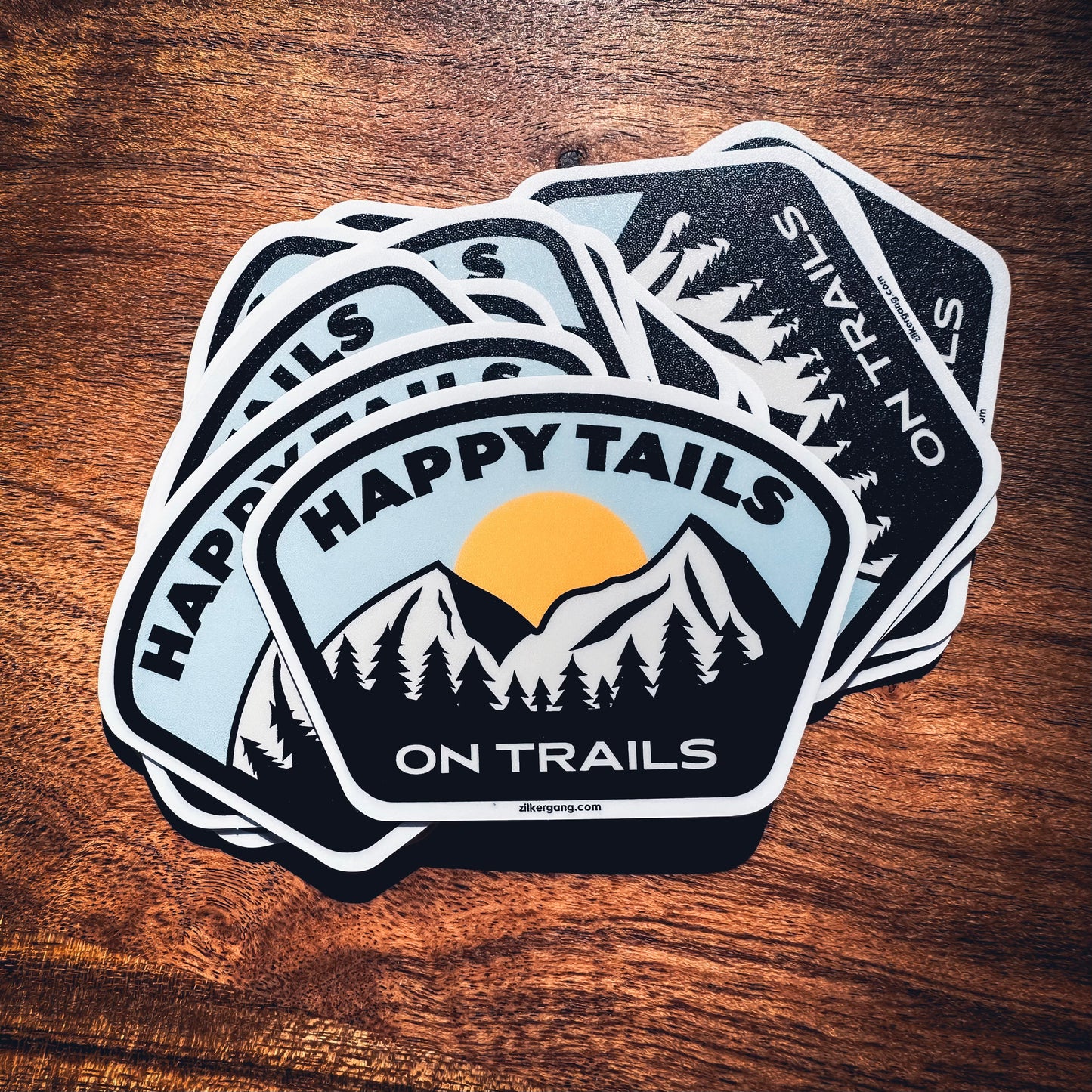 Happy Trails Happy Tails Sticker