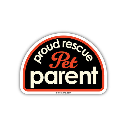 Proud Rescue Pet Parent Sticker