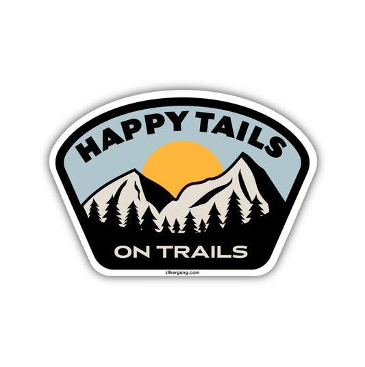 Happy Trails Happy Tails Sticker